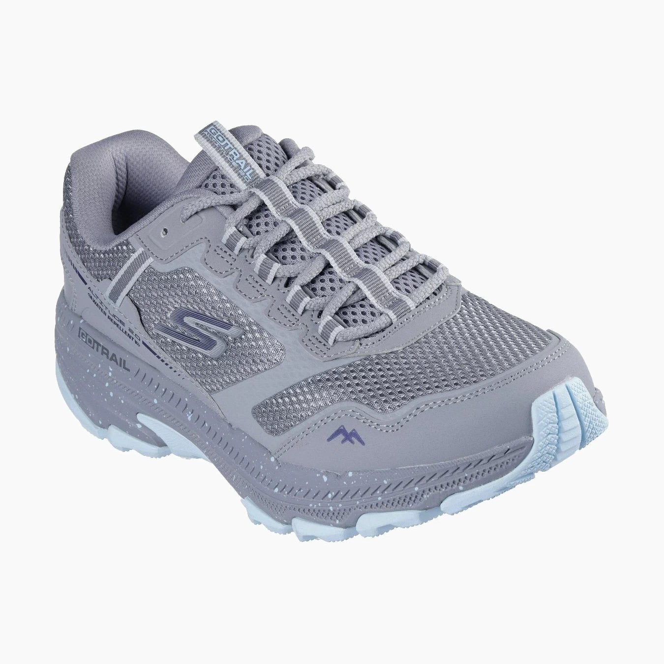 129525#GYBL-GRAY LEATHER/BLUE TRIM