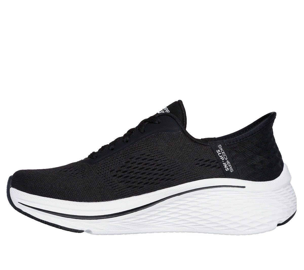129606#BKW-BLACK TEXTILE/WHITE TRIM