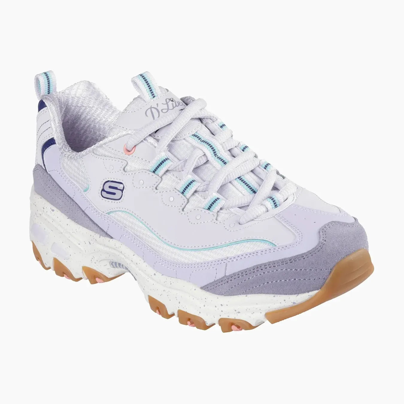 DLITES#LVMT-LAVENDER LEATHER/DURALEATHER/MULTI TRIM