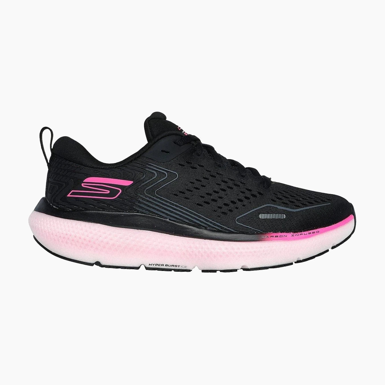 ride-11#BLACK TEXTILE/ PINK TRIM