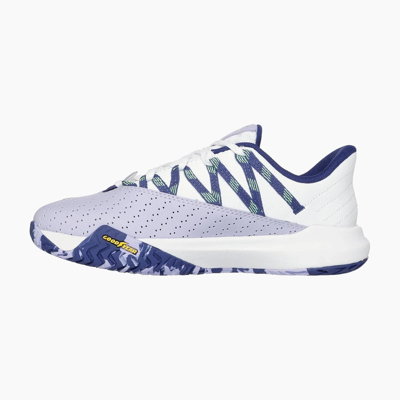 172110#WPR-WHITE LEATHER/PURPLE MESH