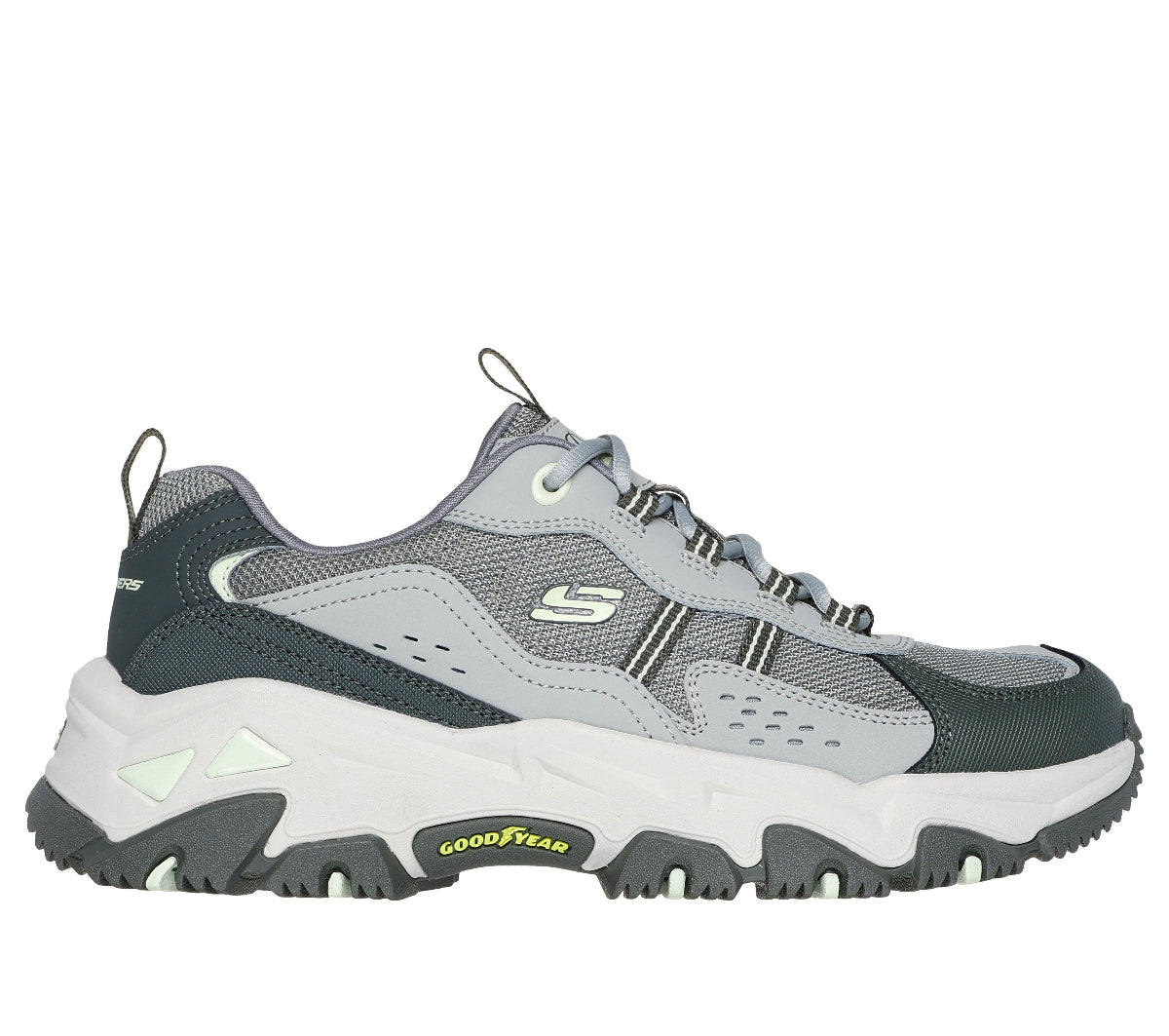 DLITES#GMLT-GREEN LEATHER/SYNTHETIC/MULTI TRIM
