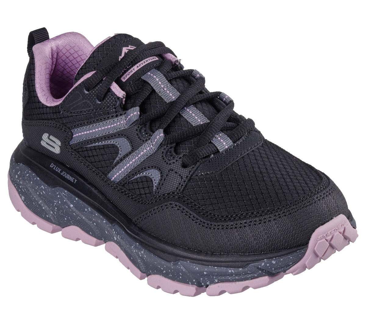 180166#BKCC-BLACK LEATHER/SYNTHETIC/CHARCOAL TRIM