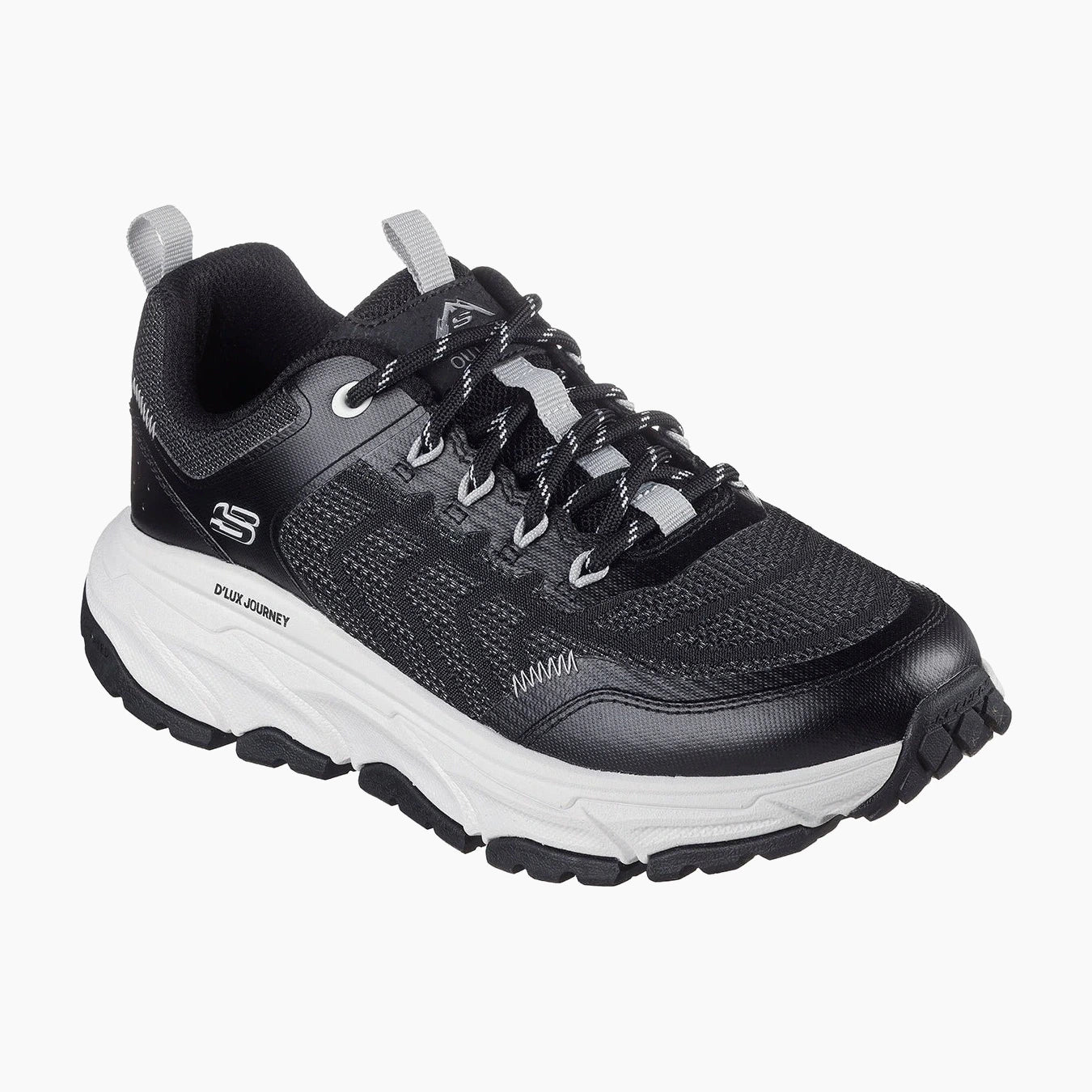 180167#BKGY-BLACK SYNTHETIC/TEXTILE/GRAY TRIM