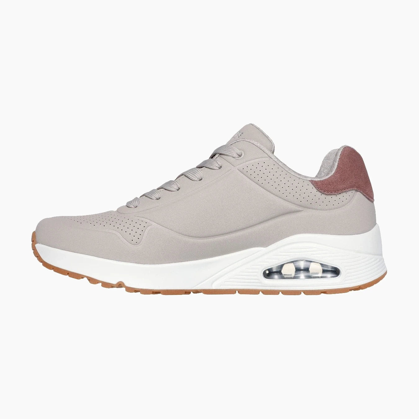 183004#TPE-TAUPE DURABUCK/QUAIL MAUVE SUEDE / MESH