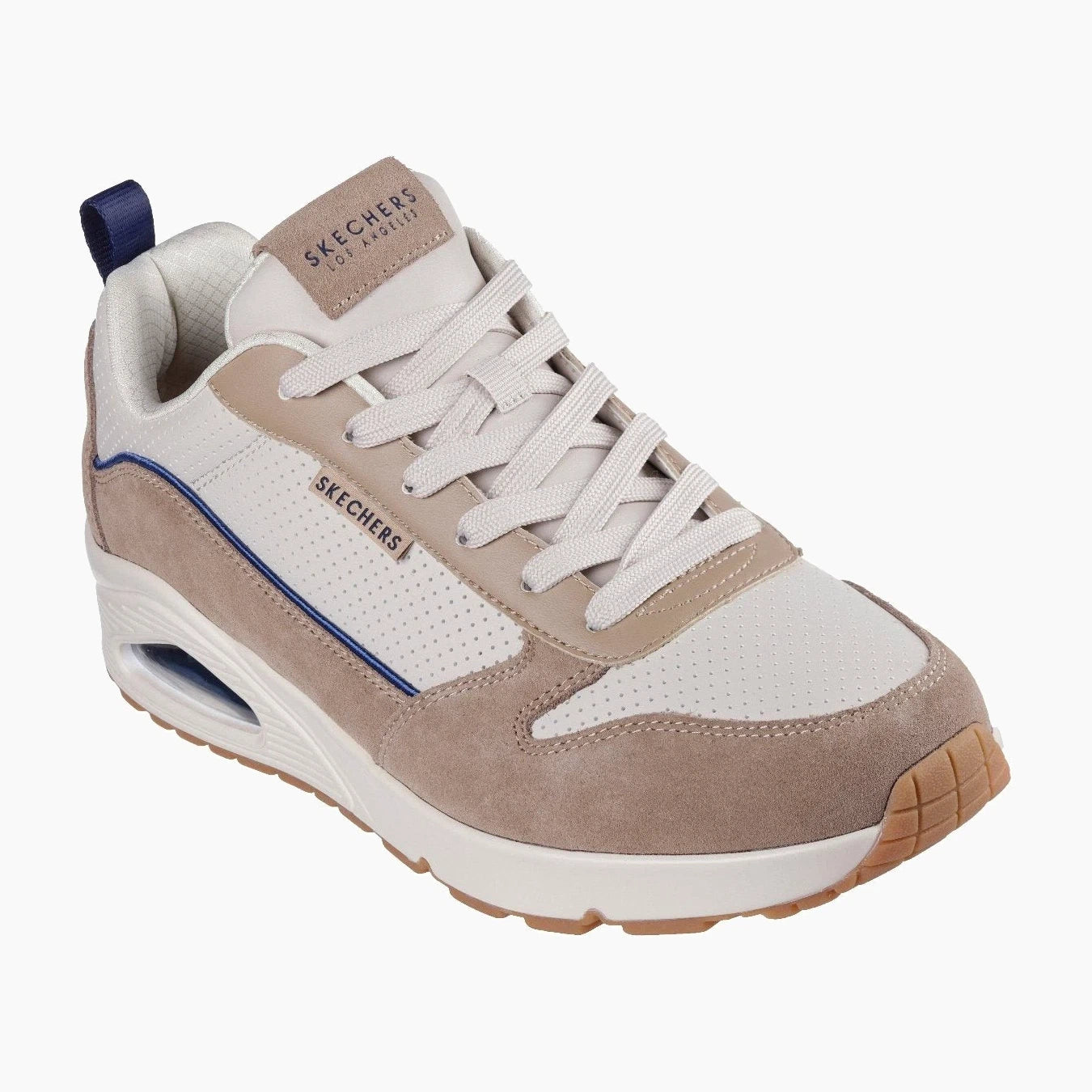 183011#SAND-SAND SUEDE / DURALEATHER / BLUE TRIM