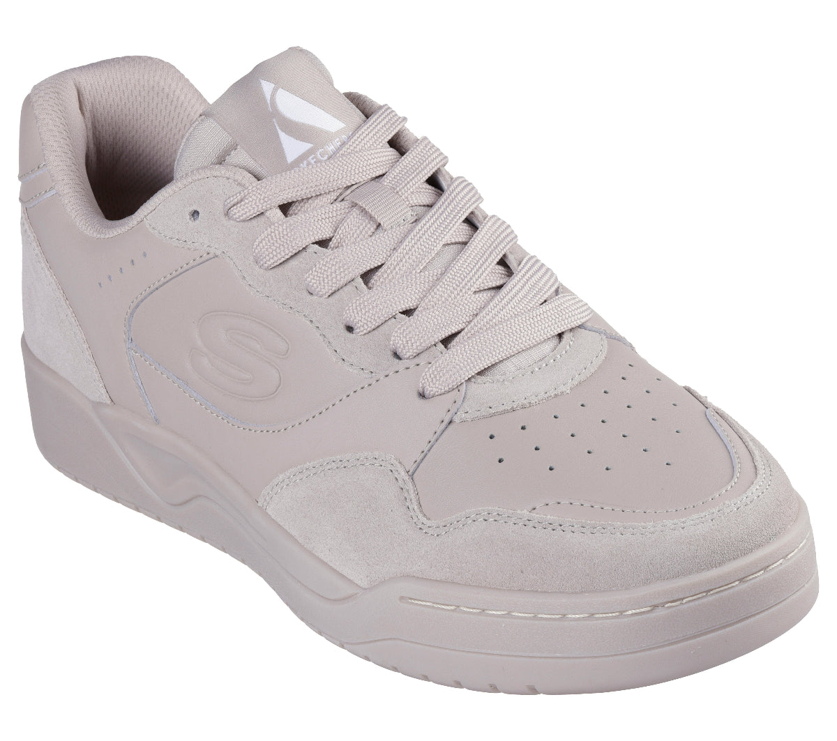 183241#TPE-CHATEAU GRAY LEATHER & SUEDE/DURALEATHER/MESH