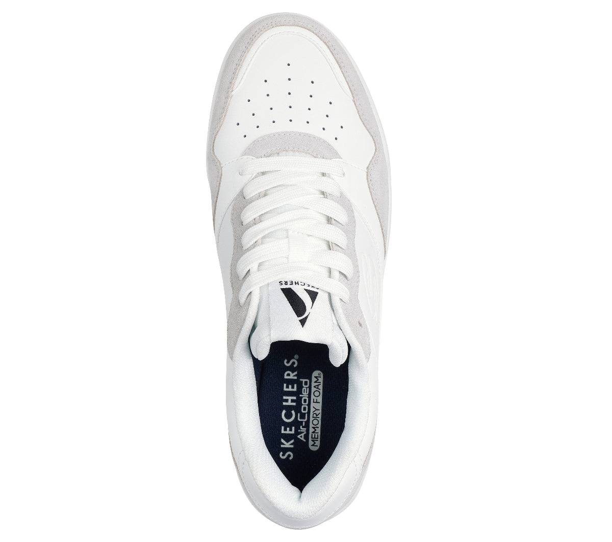 KOOPA#WHT-WHITE LEATHER AND SUEDE/DURALEATHER/MESH