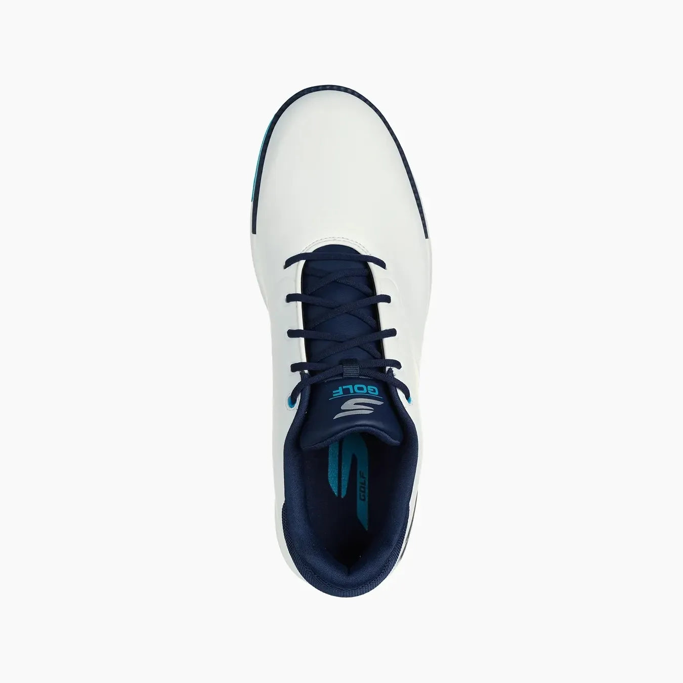 214099#WNVB-WHITE SYNTHETIC/ NAVY TRIM/BLUE TRIM