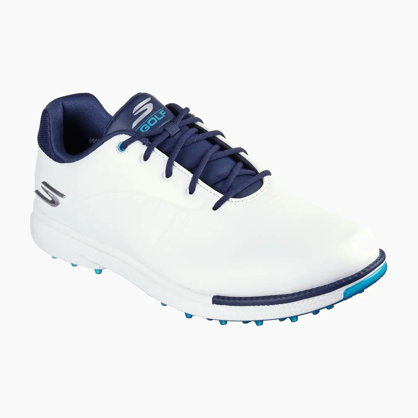 214099#WNVB-WHITE SYNTHETIC/ NAVY TRIM/BLUE TRIM