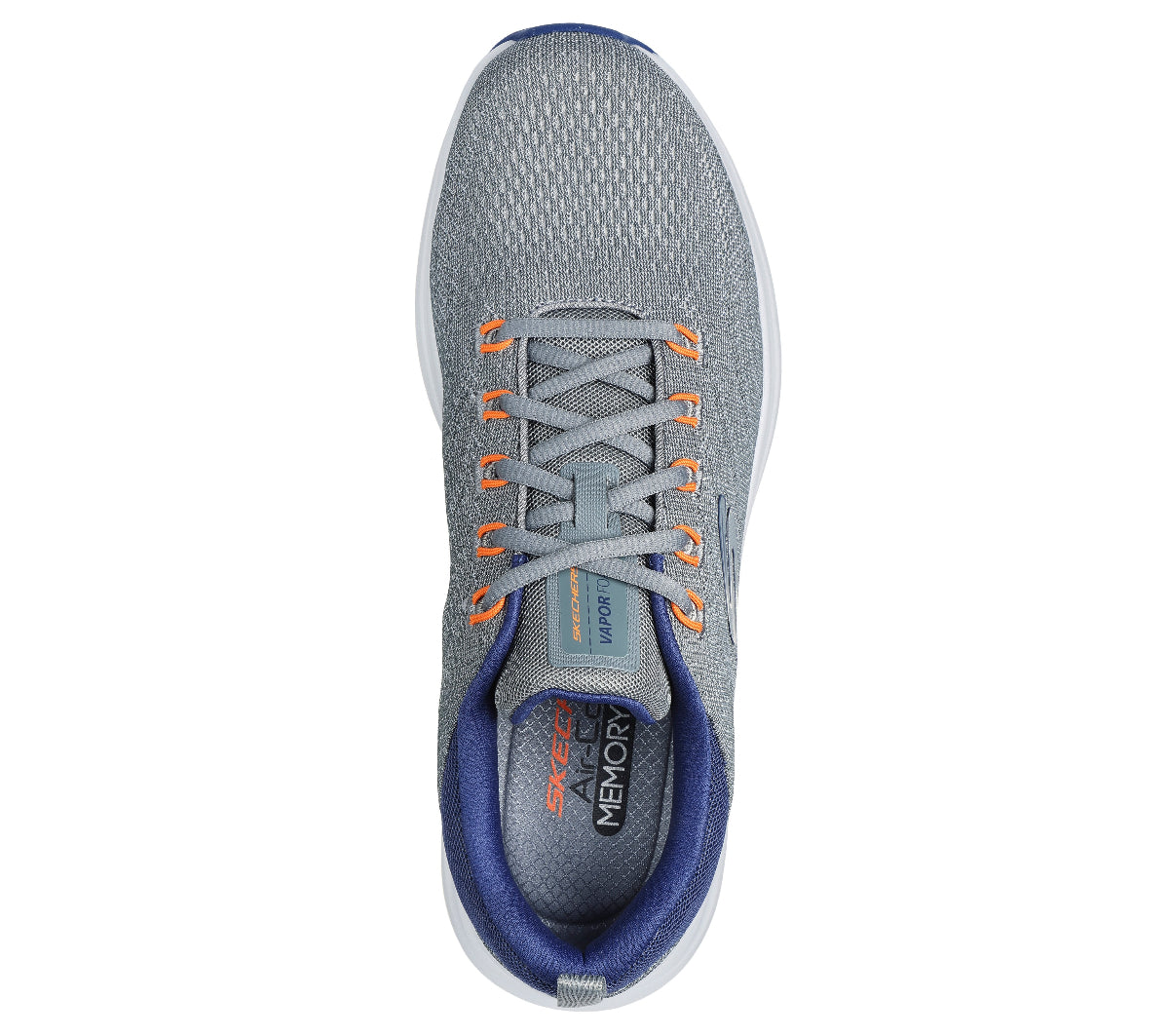 232626#GYBL-GRAY MESH/SYNTHETIC/BLUE TRIM