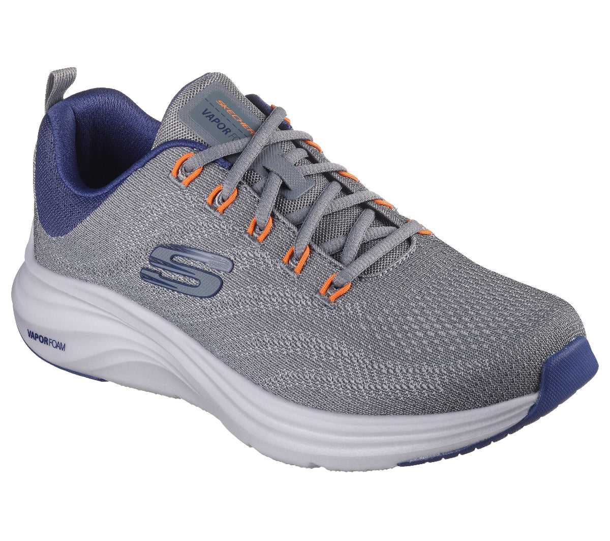 232626#GYBL-GRAY MESH/SYNTHETIC/BLUE TRIM