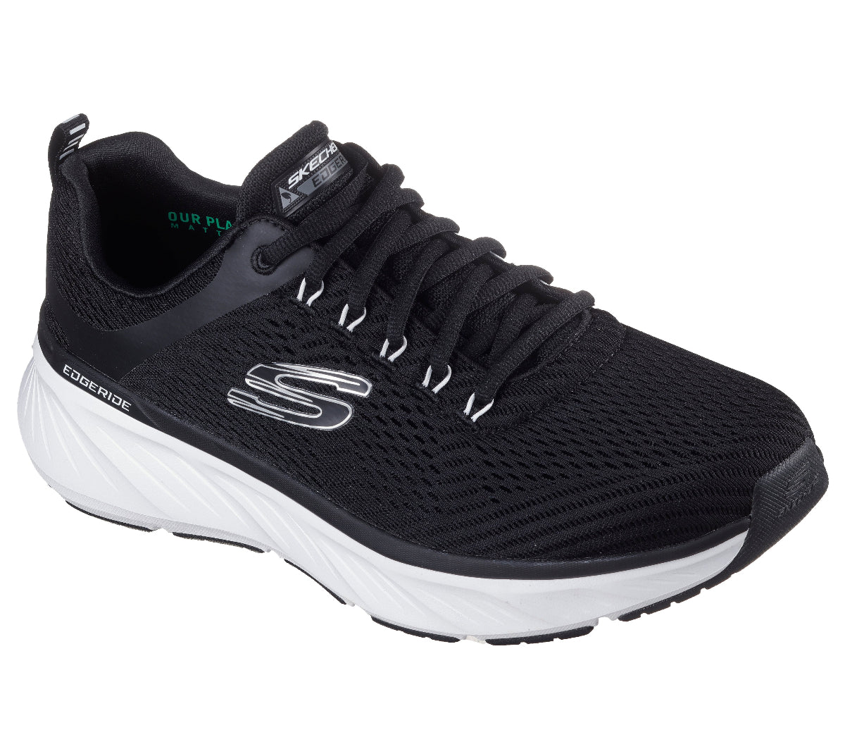 232843#BKW-BLACK MESH/WHITE PU