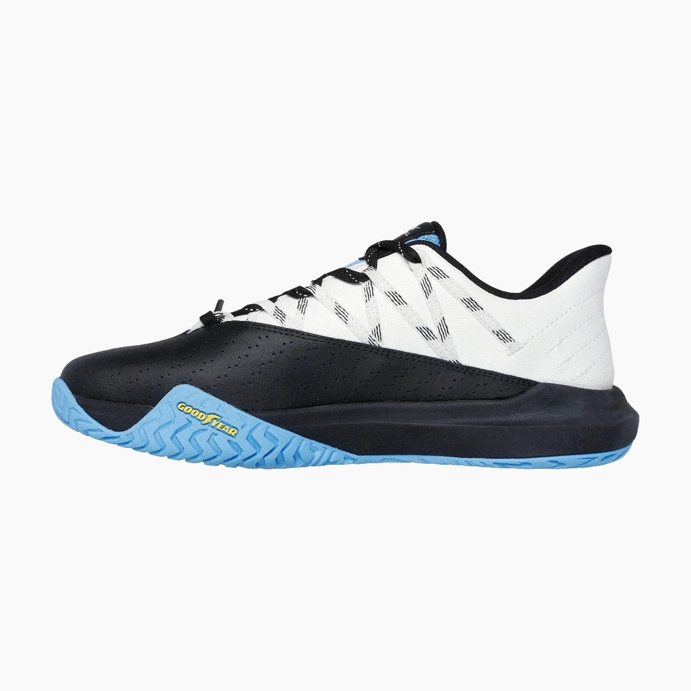 246110#WBKB-WHITE LEATHER/BLACK LEATHER/BLUE MESH