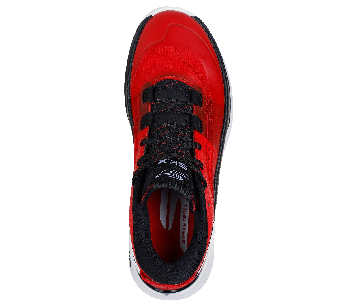 253007#RDBK-RED SYNTHETIC/TEXTILE/BLACK TRIM