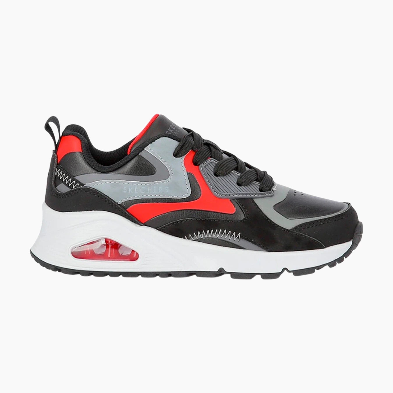 403647#BKRD/BLACK SYNTHETIC/ RED & GRAY TRIM