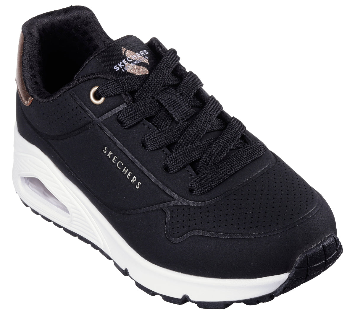 310545#BLK-BLACK SYNTHETIC/ TRIM