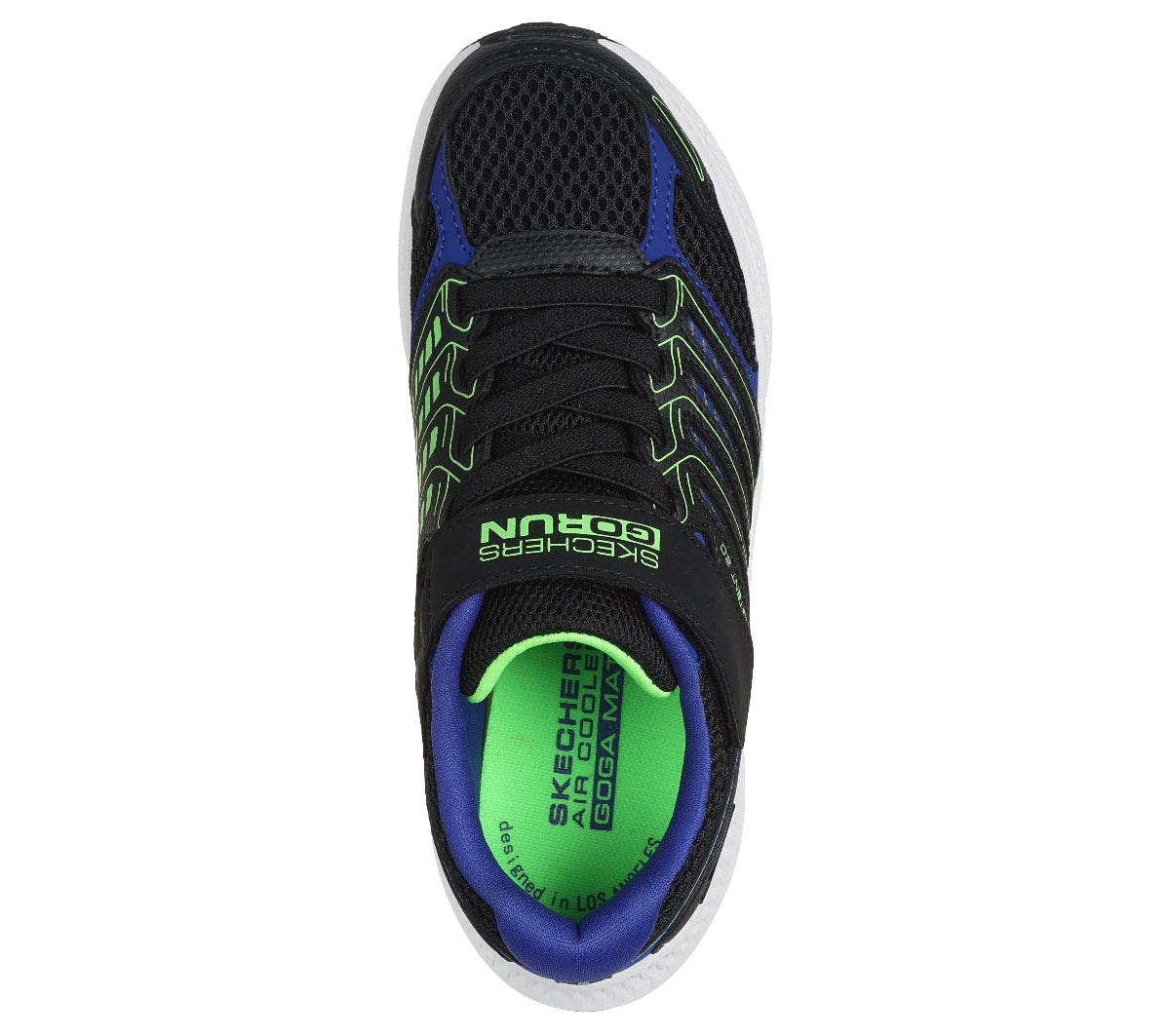 405043#BBLM/BLACK TEXTILE / SYNTHETIC / BLUE & LIME TRIM