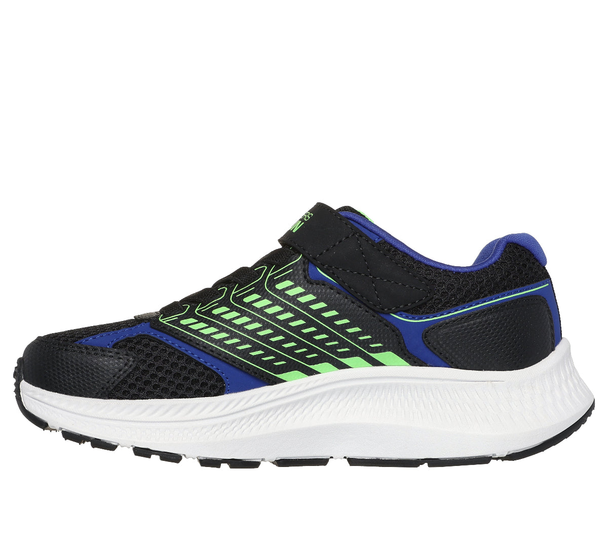405043#BBLM/BLACK TEXTILE / SYNTHETIC / BLUE & LIME TRIM
