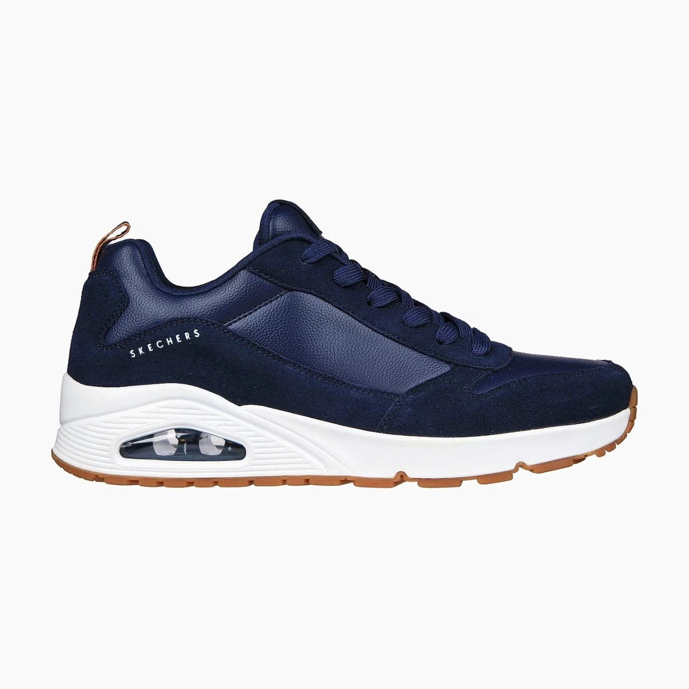 uno-stacre#NVY/NAVY LEATHER/PU/TRIM