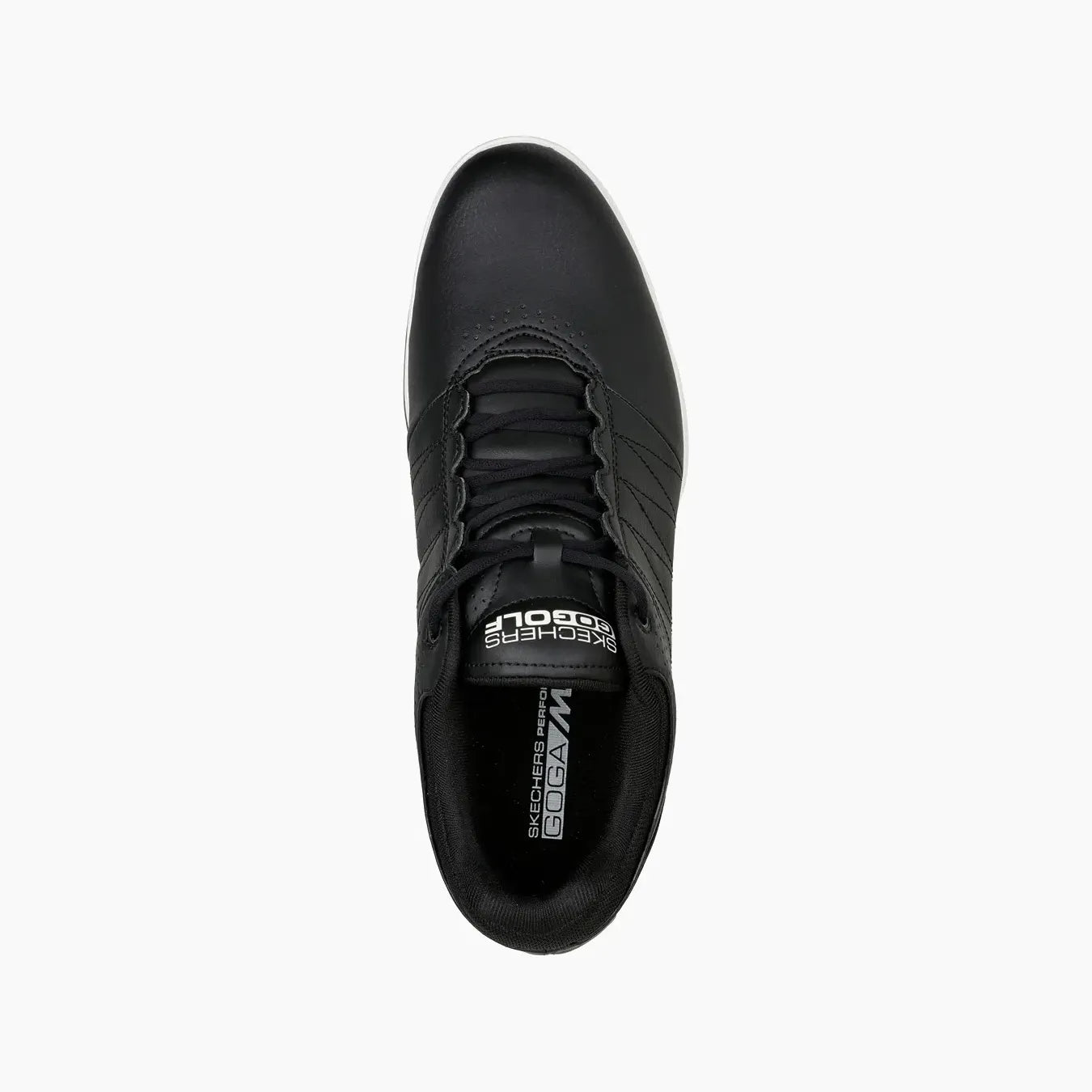54545#BLK-BLACK SYNTHETIC/WHITE TRIM