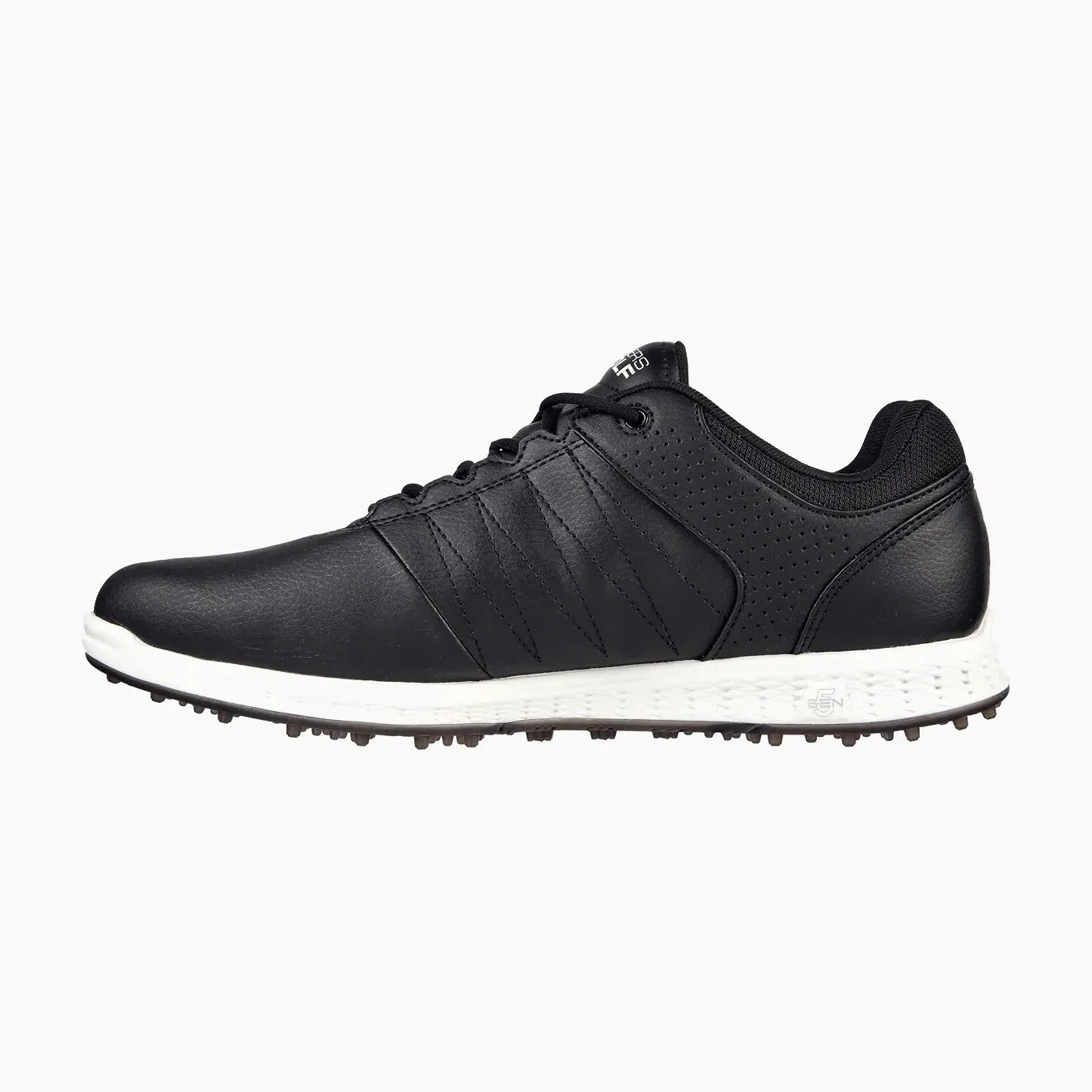 54545#BLK-BLACK SYNTHETIC/WHITE TRIM
