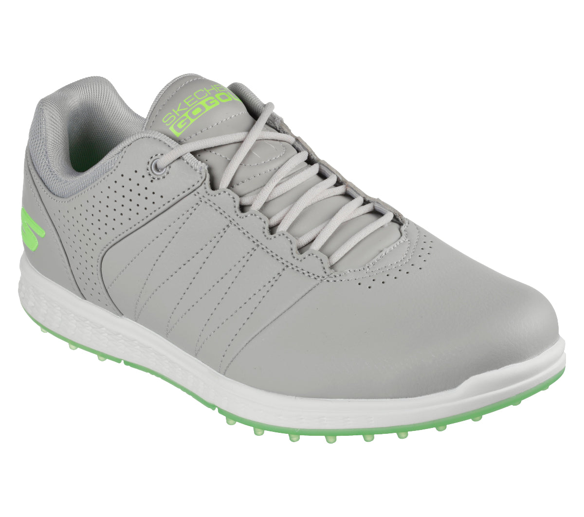 54545#GYLM-GRAY SYNTHETIC/LIME TRIM