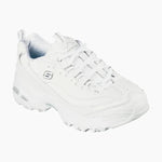 11931#WSL-WHITE LEATHER/MESH/SILVER TRIM