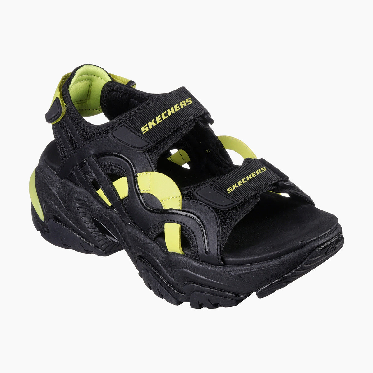 BKLM-BLACK AND LIME SYNTHETIC/TEXTILE