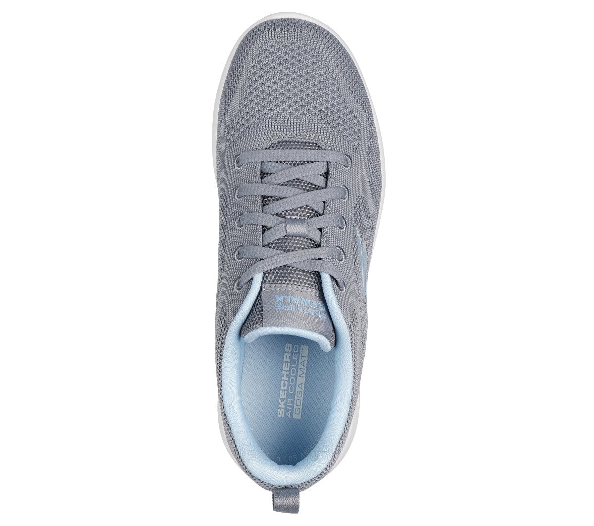 124640#GYBL-GRAY TEXTILE/BLUE TRIM