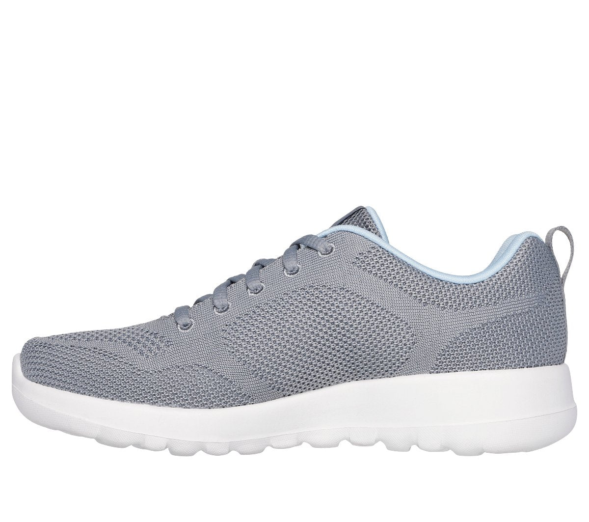 124640#GYBL-GRAY TEXTILE/BLUE TRIM