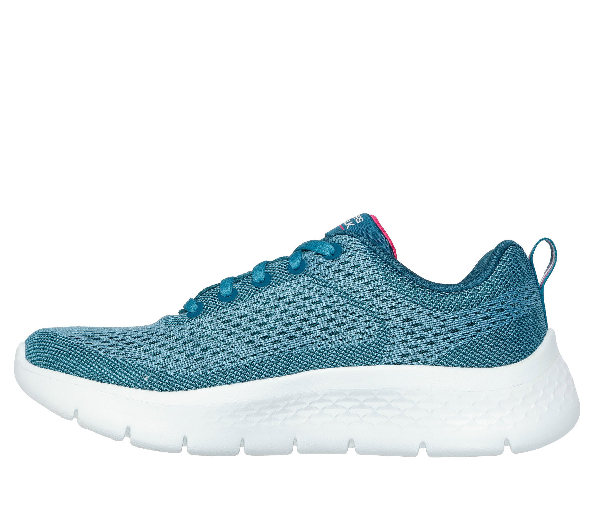 124830#TLHP-TEAL TEXTILE/HOT PINK TRIM