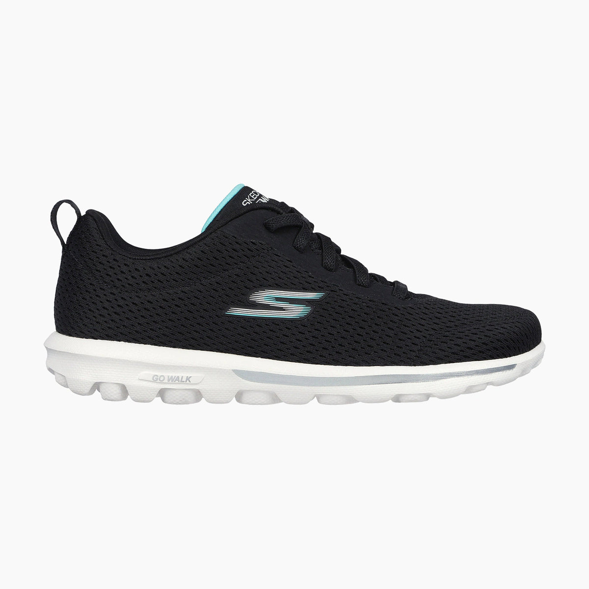 BKAQ-BLACK KNIT/AQUA PU