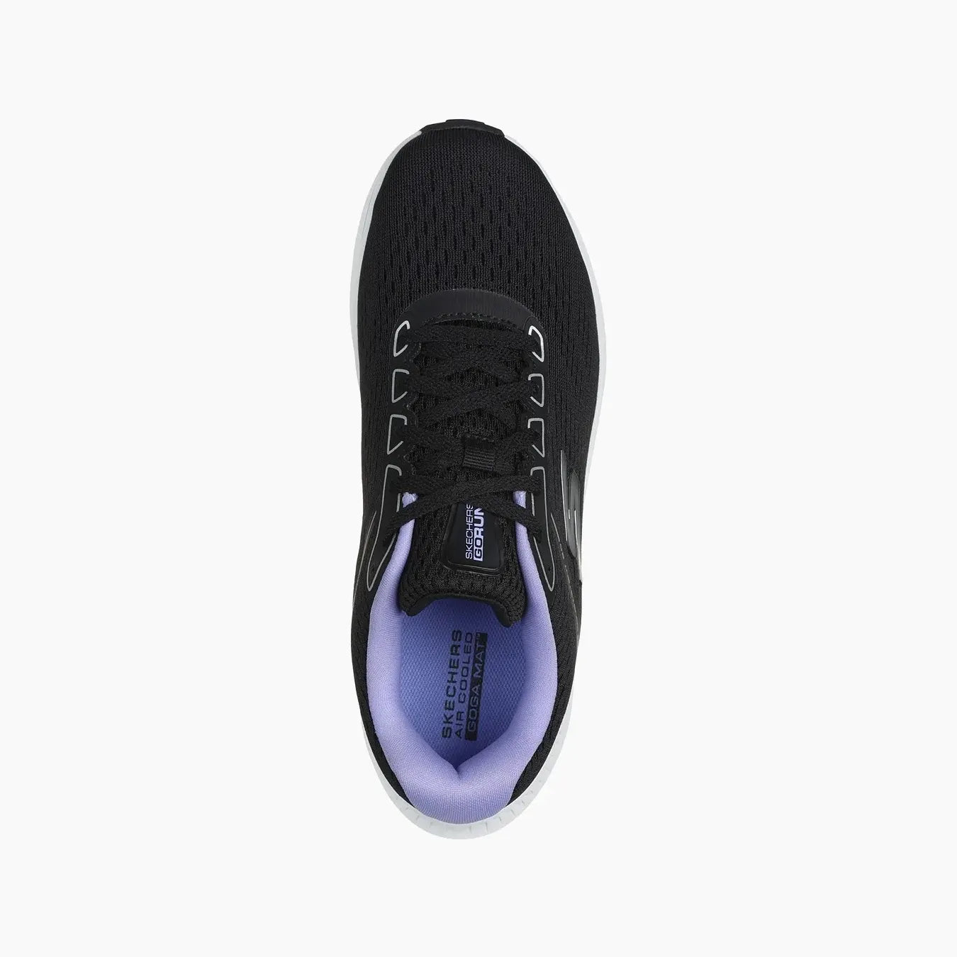 128607#BKLV-BLACK TEXTILE/LAVENDER TRIM