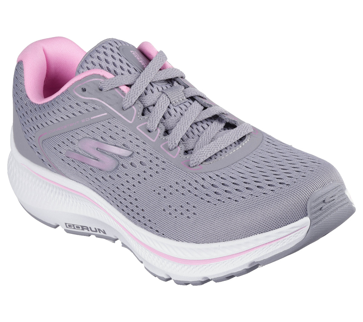 128607#GYPK-GRAY TEXTILE/PINK TRIM