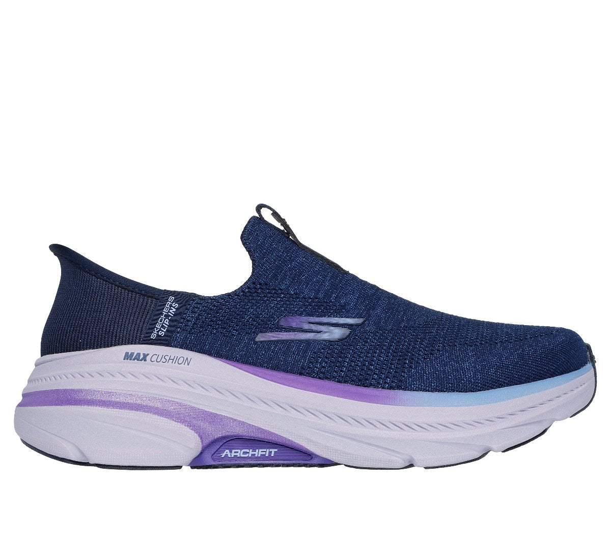 128945#NVPR-NAVY TEXTILE/PURPLE TRIM