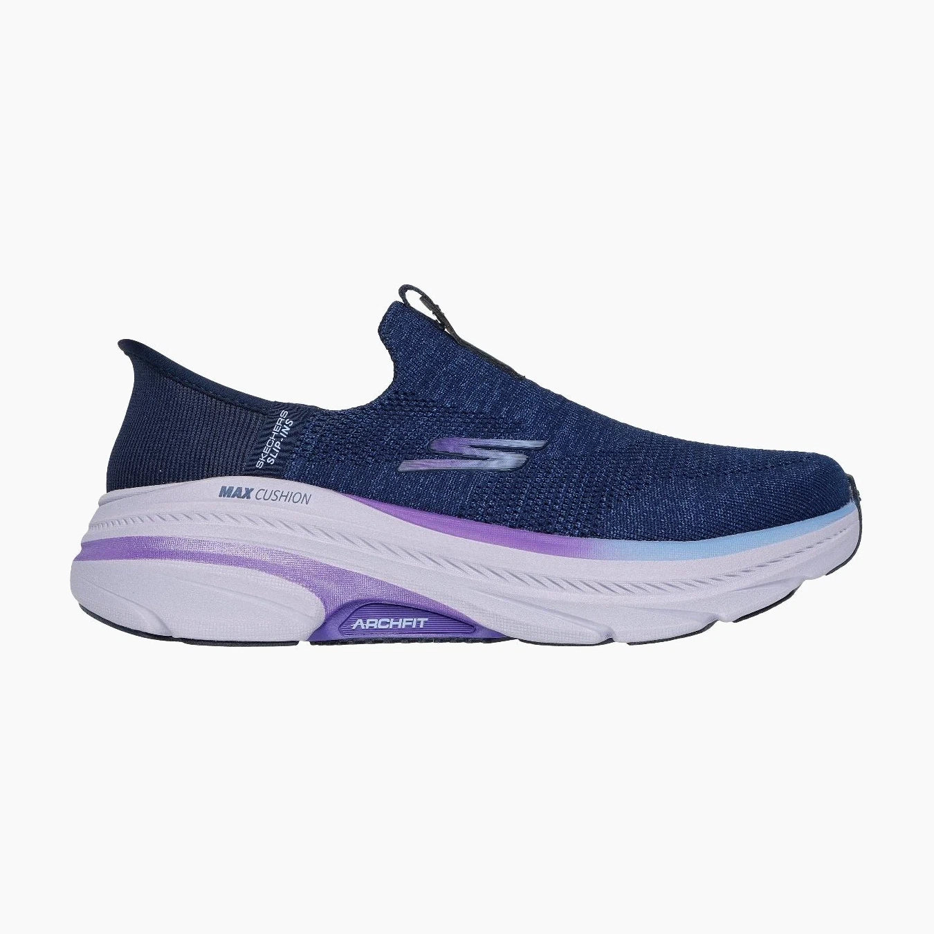 128945#NVPR-NAVY TEXTILE/PURPLE TRIM