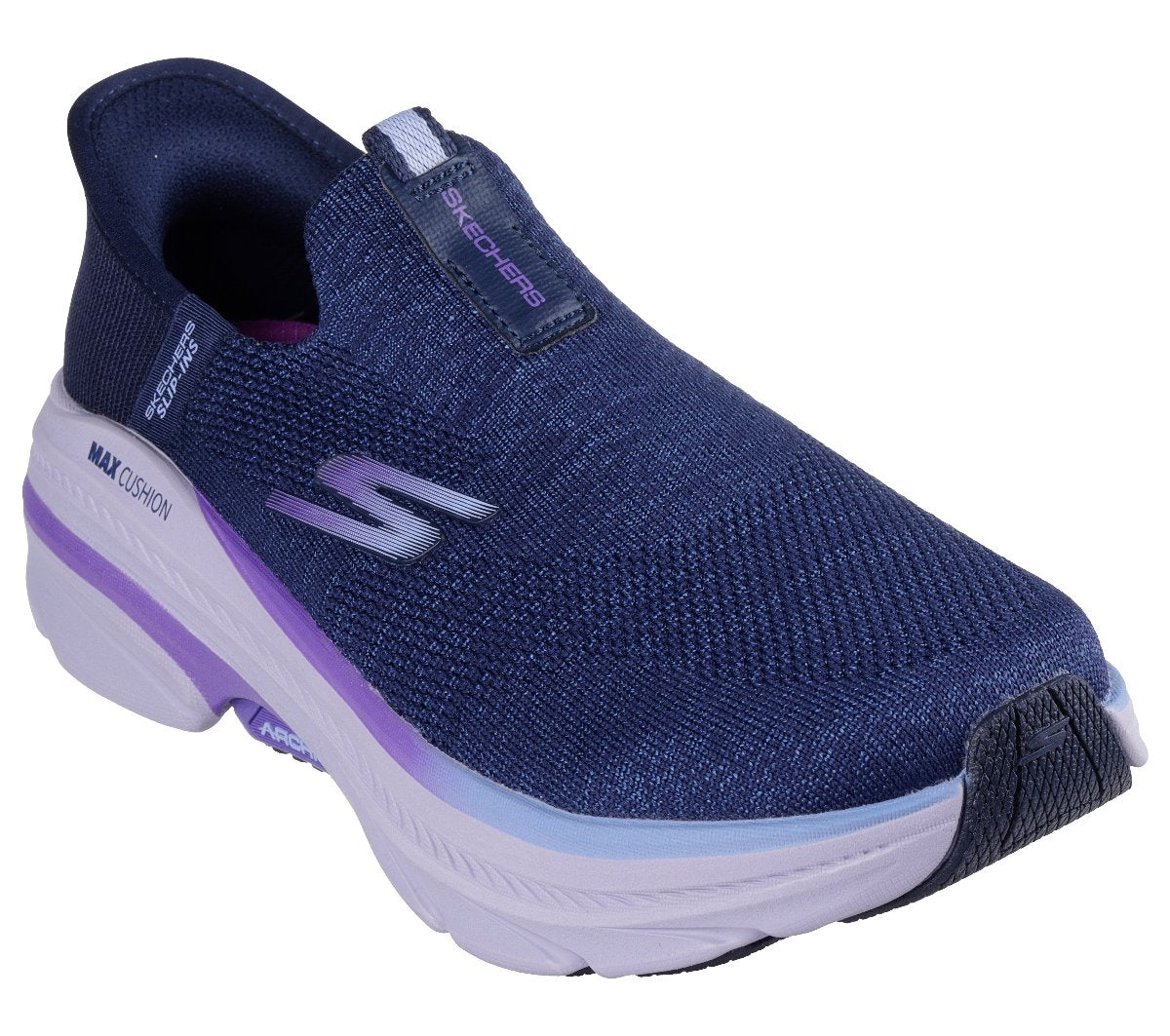 128945#NVPR-NAVY TEXTILE/PURPLE TRIM