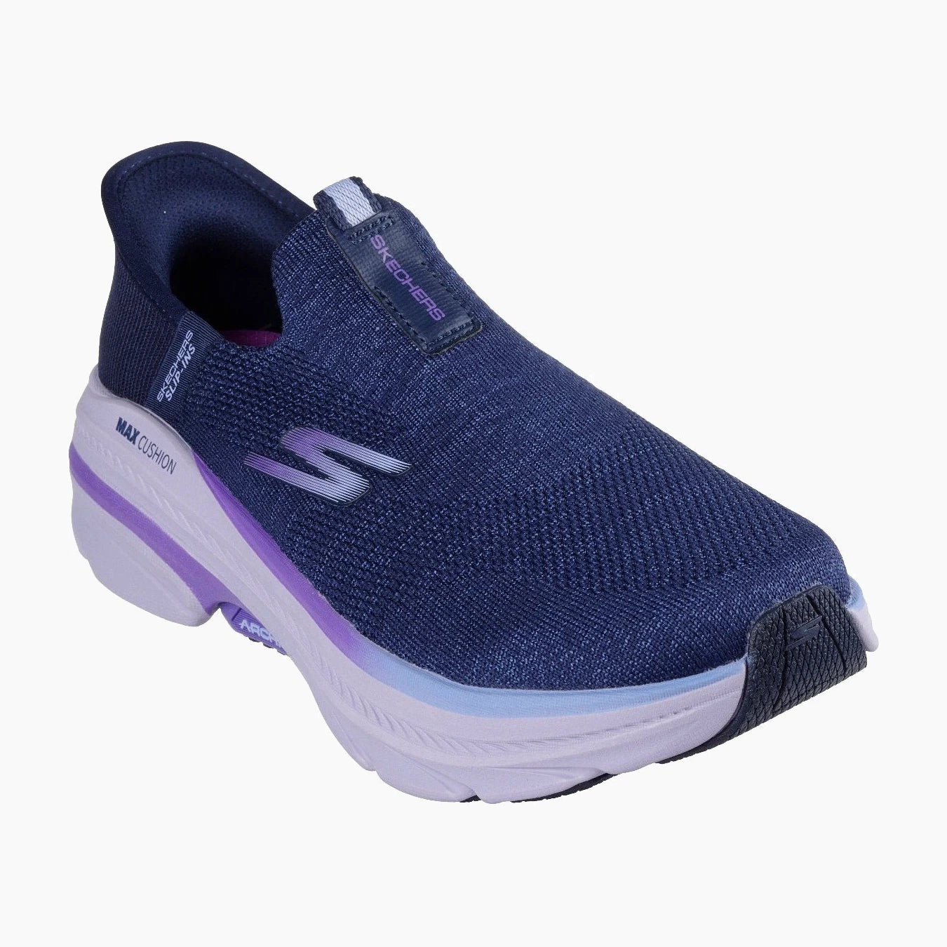 128945#NVPR-NAVY TEXTILE/PURPLE TRIM