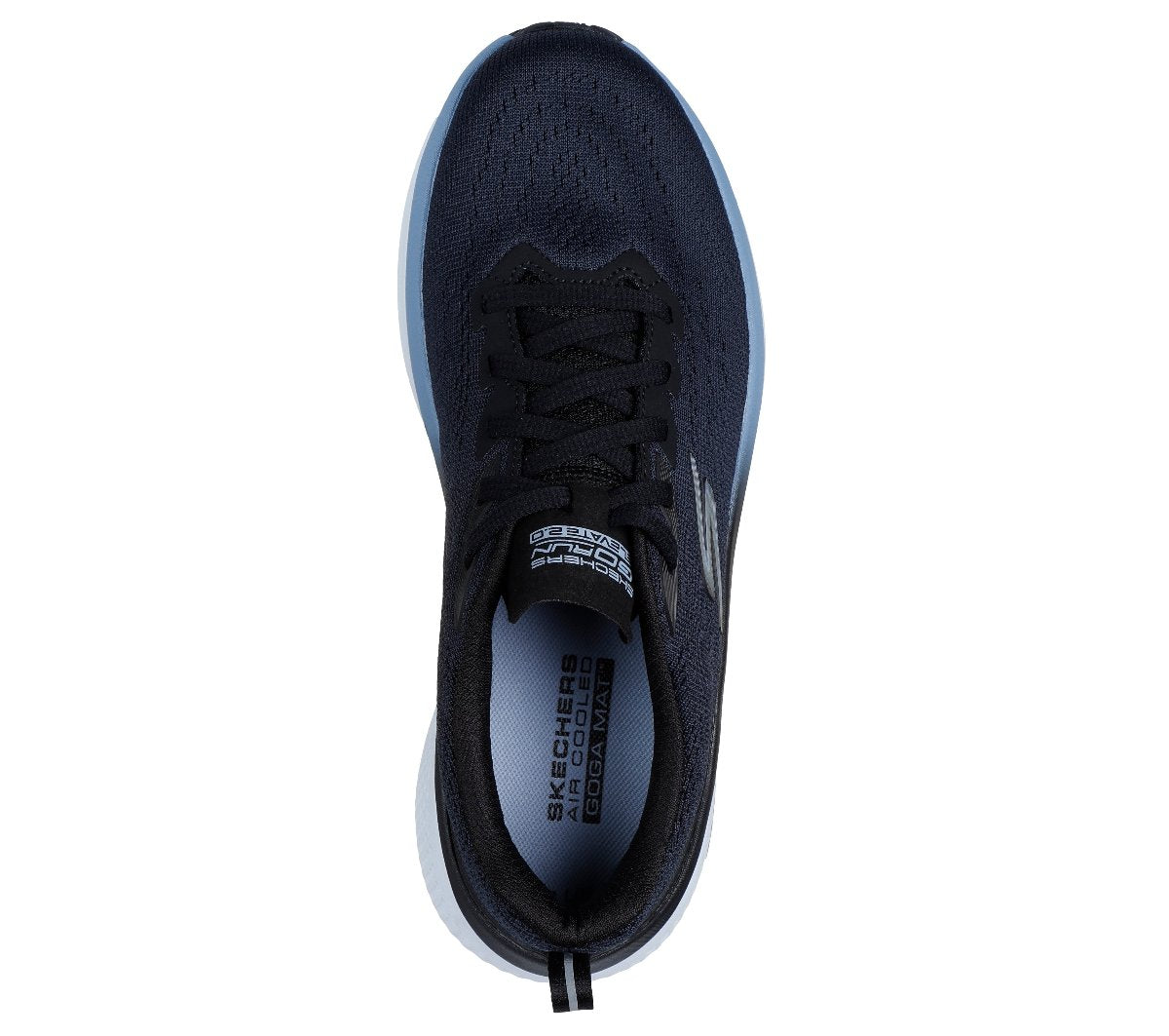 129000#BKBL-BLACK TEXTILE/BLUE TRIM