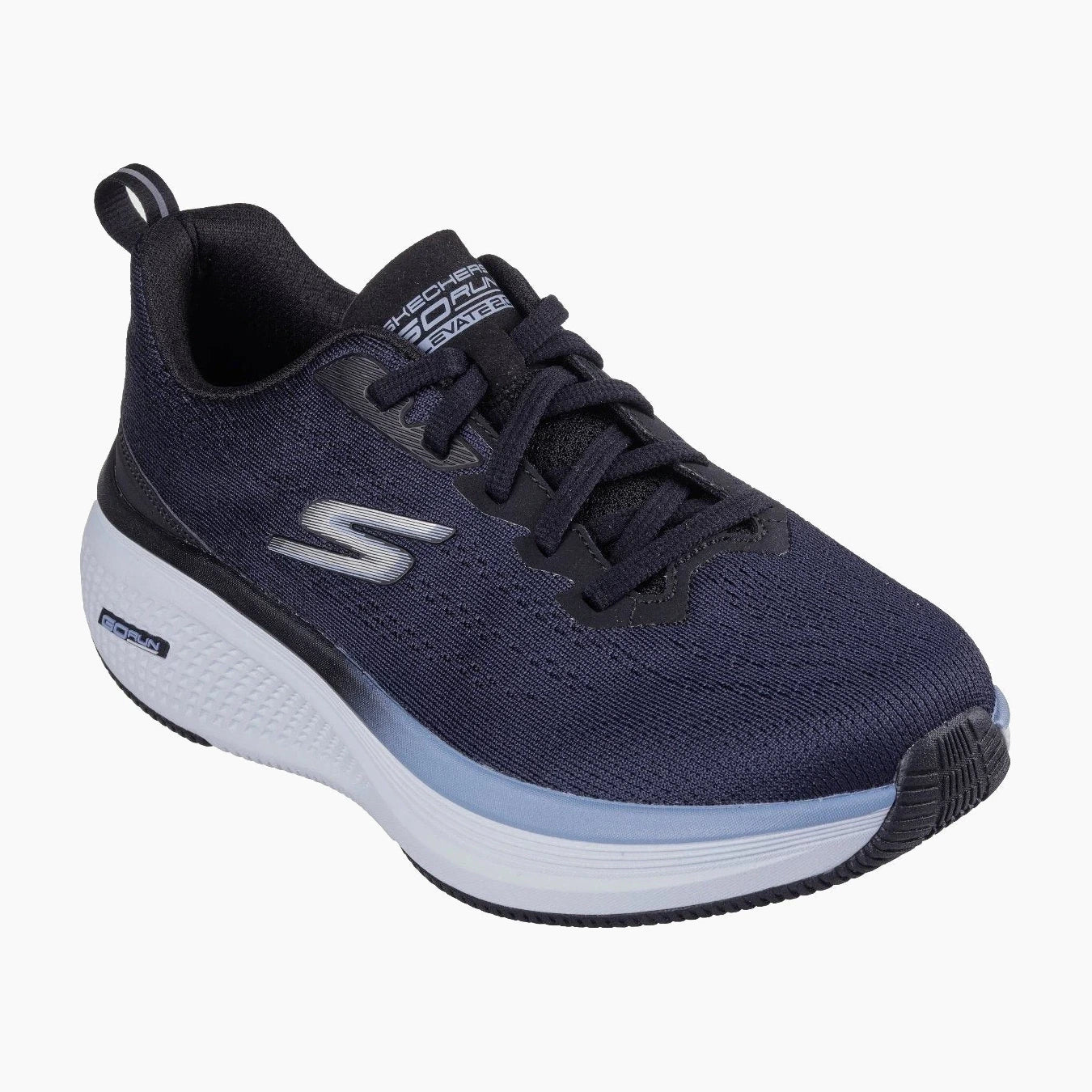 129000#BKBL-BLACK TEXTILE/BLUE TRIM