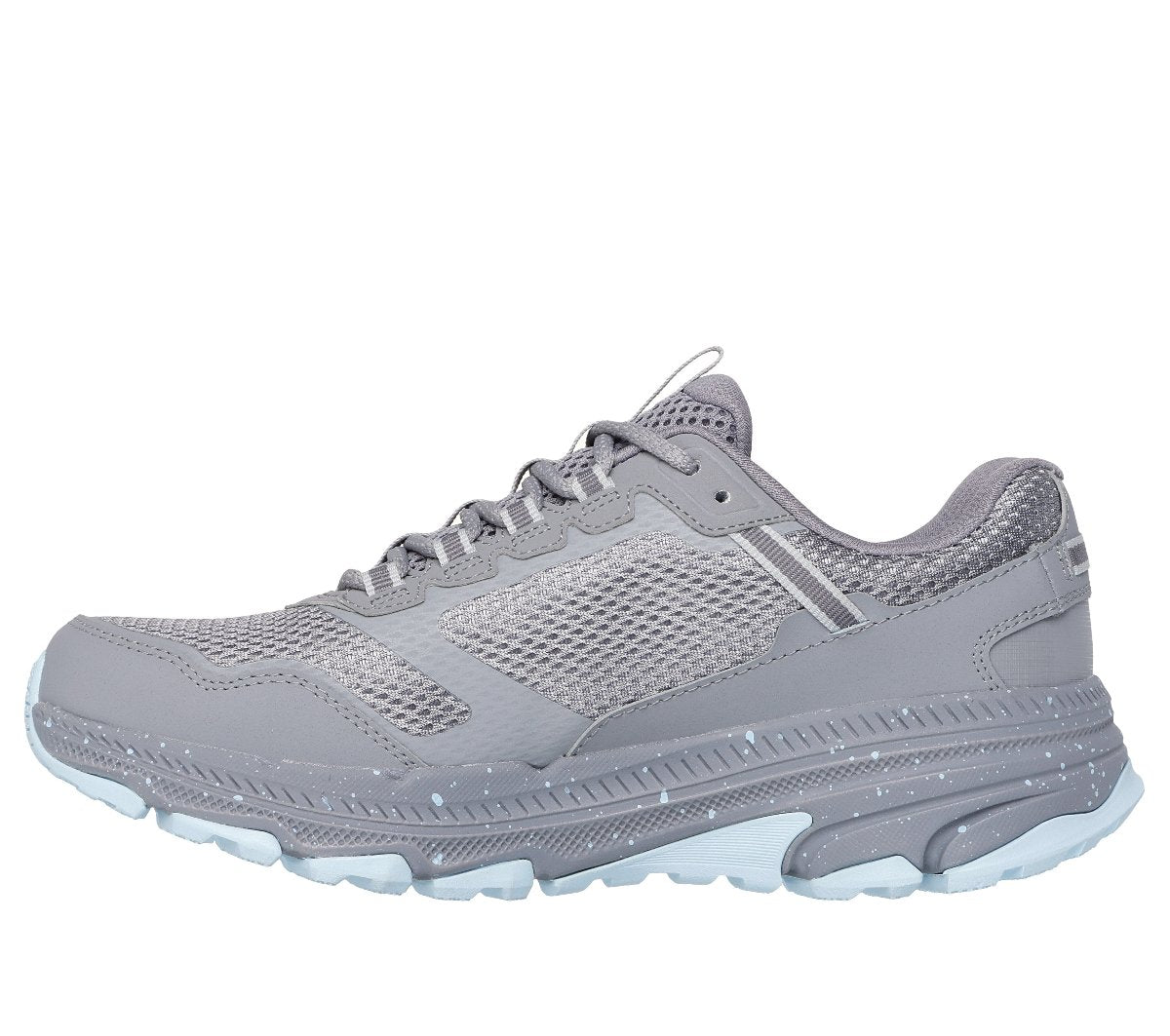 129525#GYBL-GRAY LEATHER/BLUE TRIM