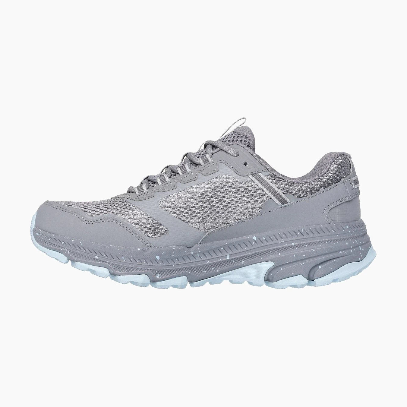 129525#GYBL-GRAY LEATHER/BLUE TRIM