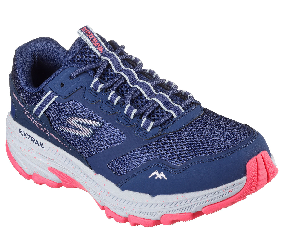 129525#NVPK-NAVY KNIT/PINK TRIM