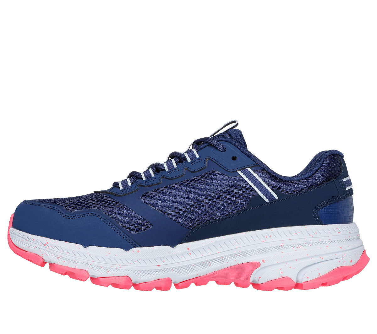 129525#NVPK-NAVY KNIT/PINK TRIM