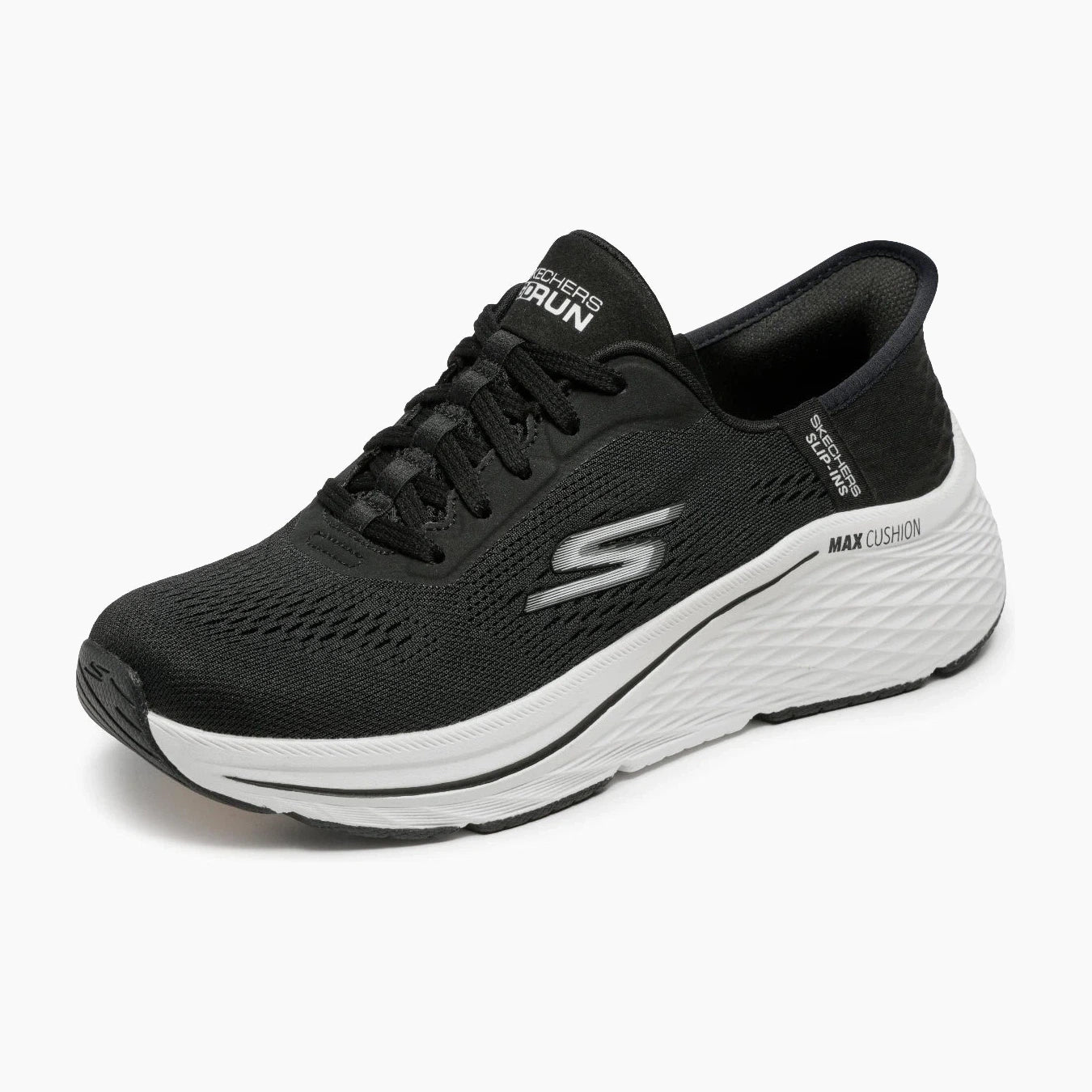 129606#BKW-BLACK TEXTILE/WHITE TRIM