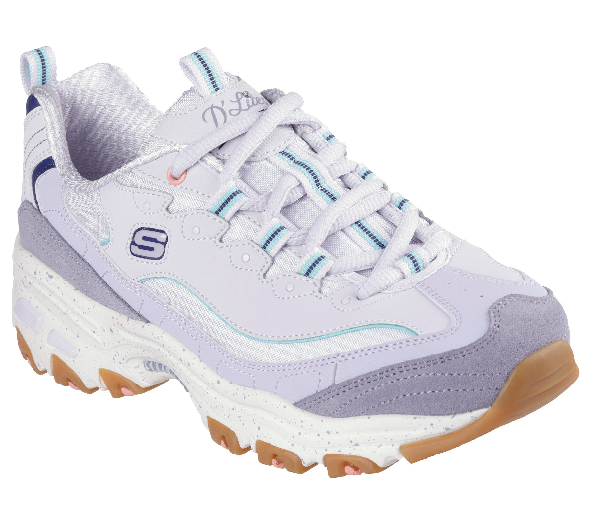 DLITES#LVMT-LAVENDER LEATHER/DURALEATHER/MULTI TRIM