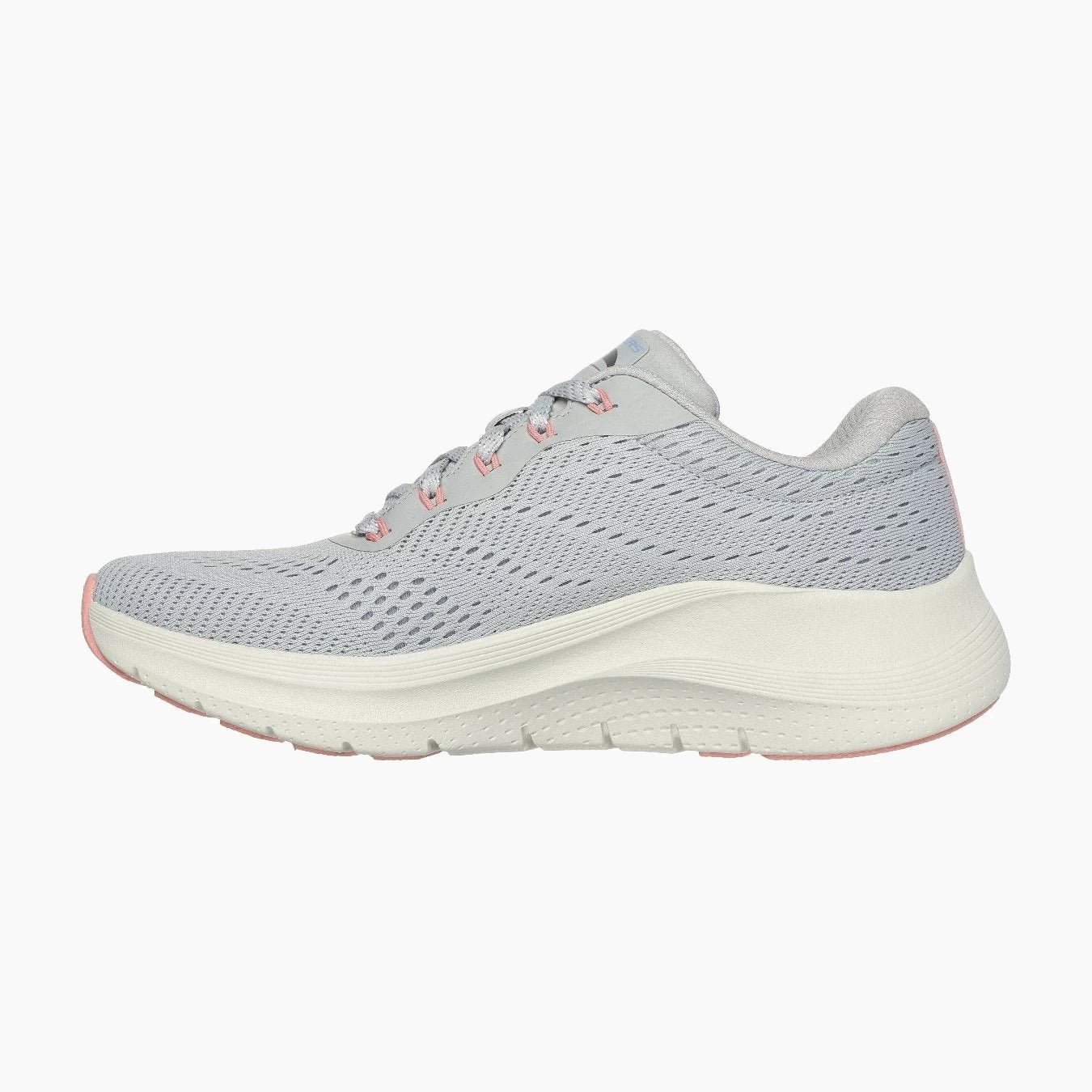 150051#LGMT-LIGHT GREY MESH/PERIWINKLE & CORAL TRIM