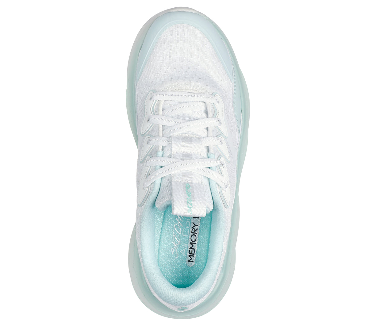 WMNT-WHITE TEXTILE/MINT TRIM