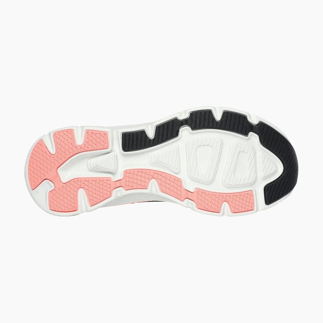 150093#BKCL/BLACK LEATHER/MESH/NEON CORAL TRIM
